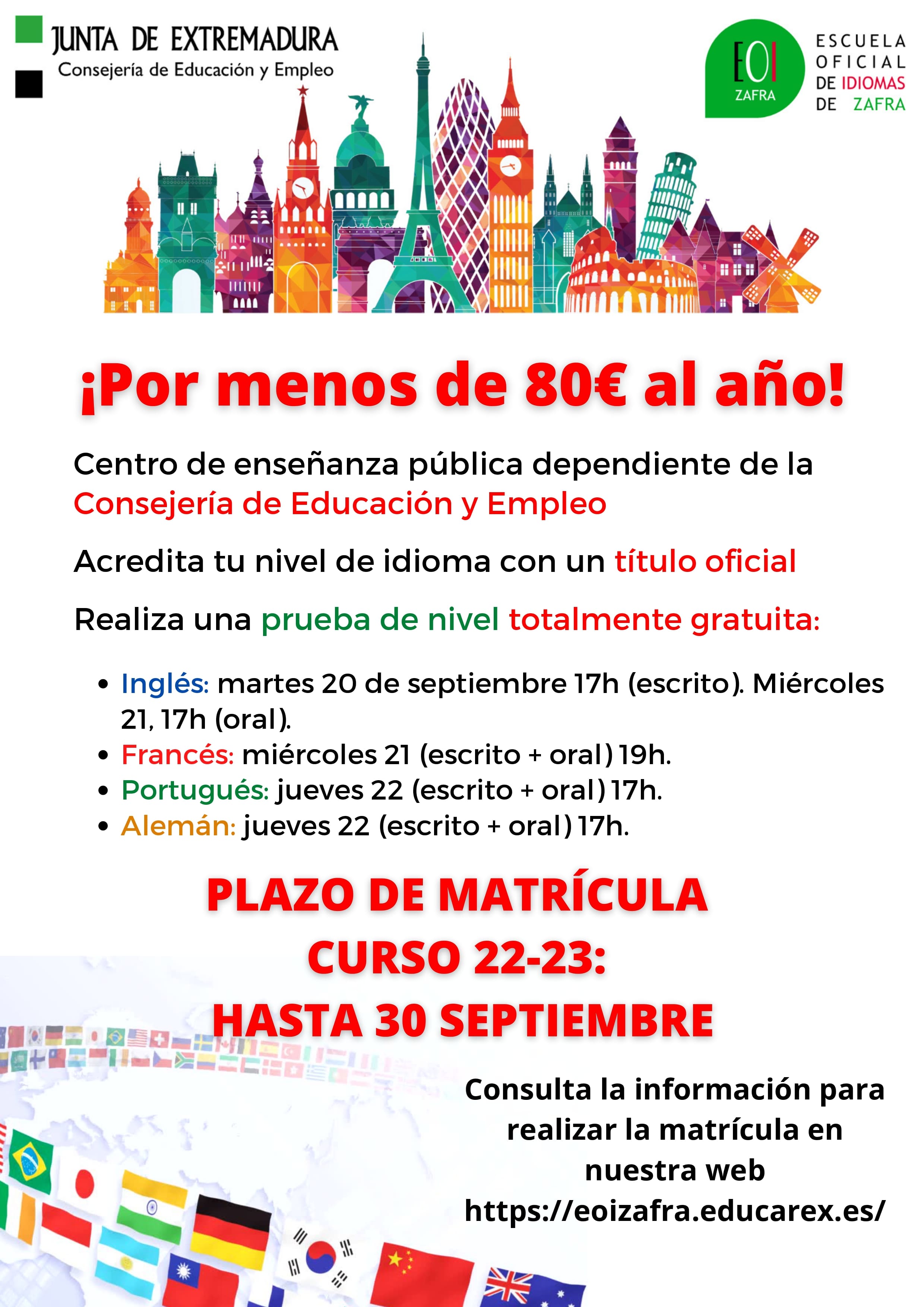 Cartel Pruebas de NIVEL EOI page 0001 1